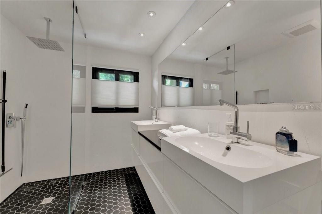 Guest Bathroom with shower.