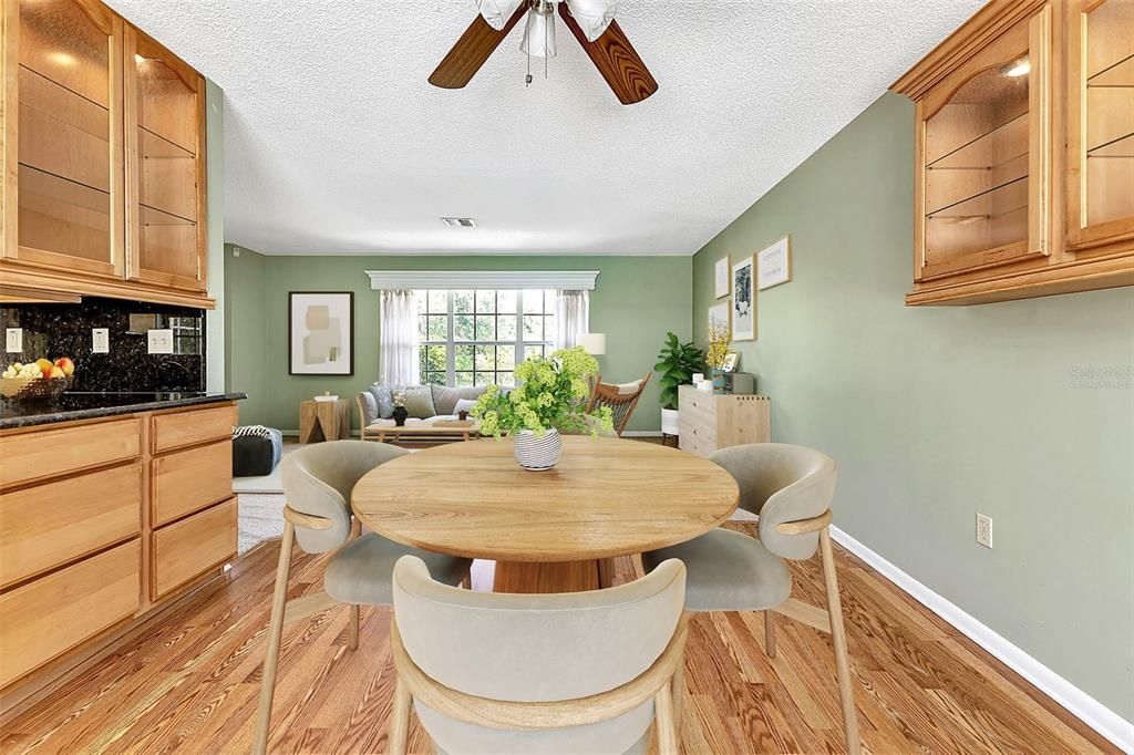 Virtually Staged Dining Area