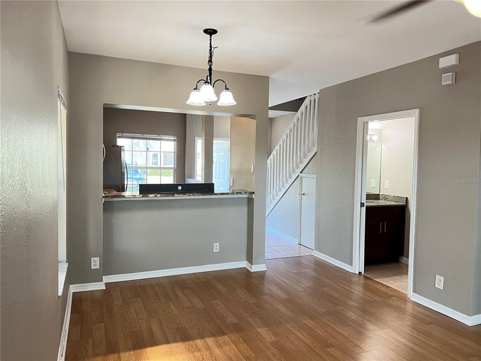 Dining/Living Combo with half bath