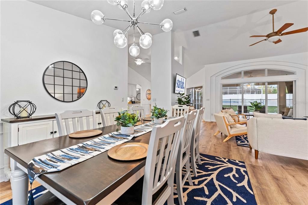 Incredible dining area with a view of the outdoors