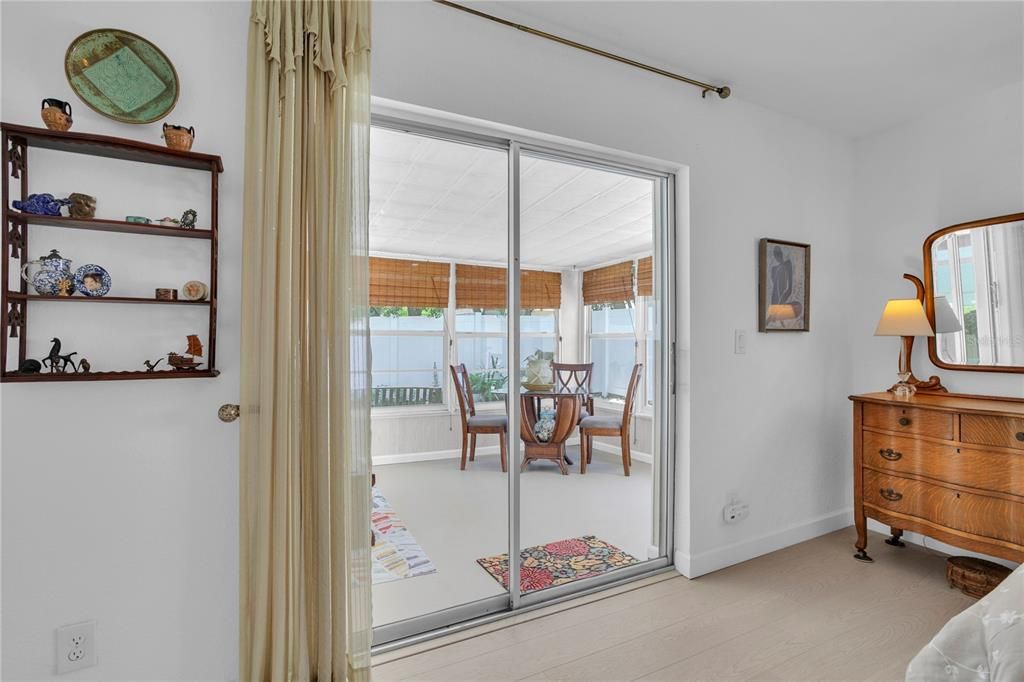 View of lanai from bedroom