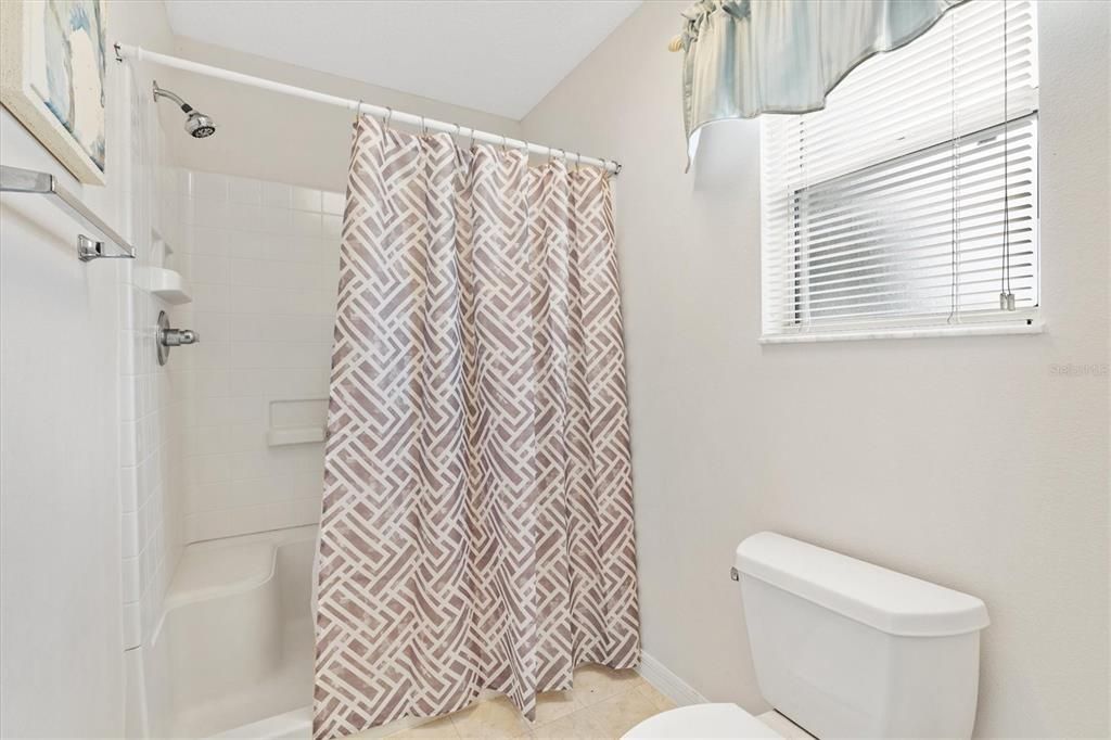 Separated Commode with Step-in Shower