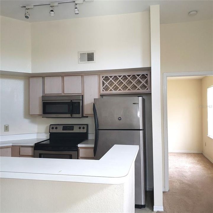 Standing in Livingroom, looking toward Kitchen and Bedroom