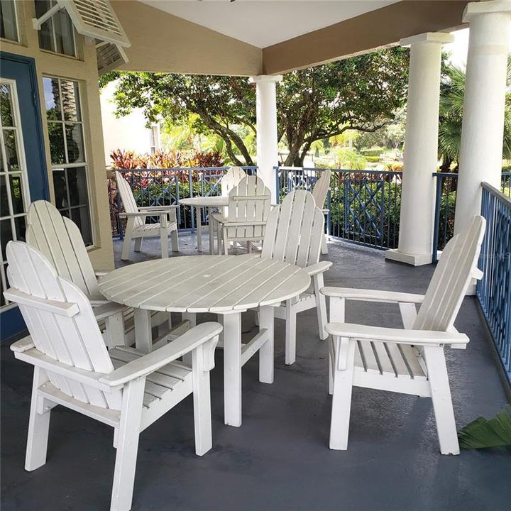 Clubhouse Patio above Pool