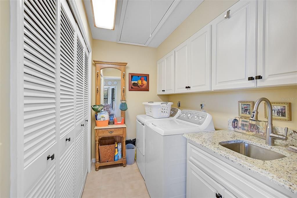 Large Pantry and Laundry Room