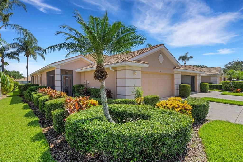 Beautiful manicured landscaped home