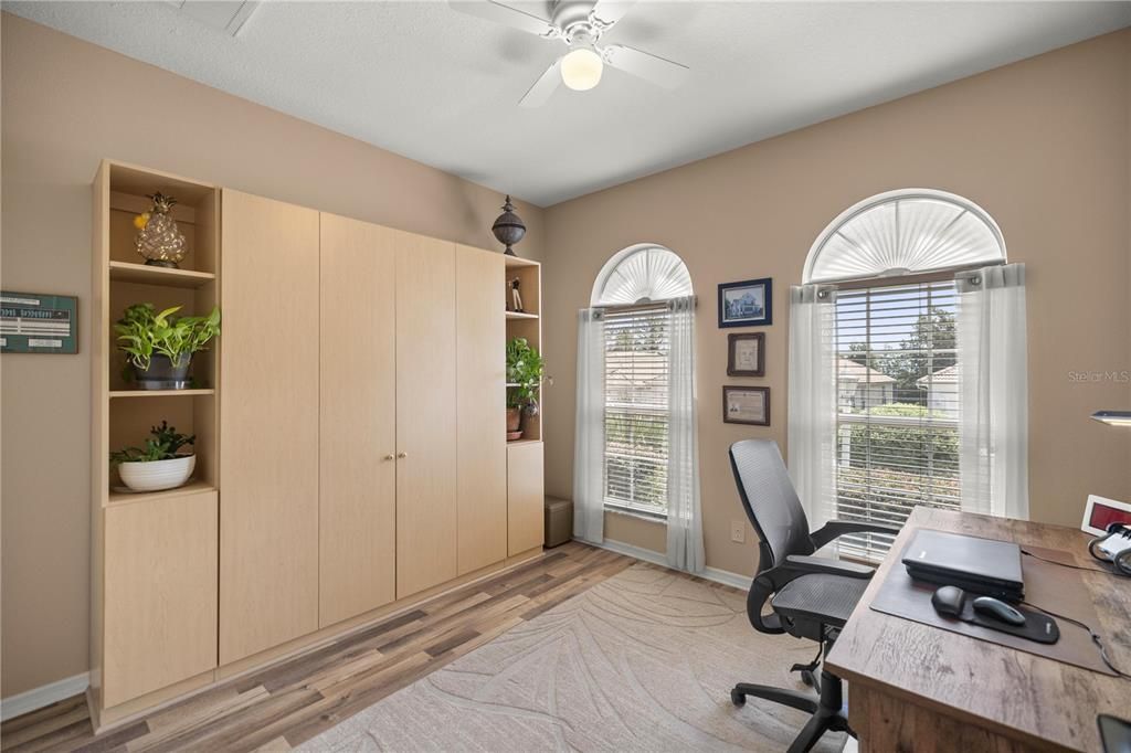 Office or third bedroom with a Murphy Bed