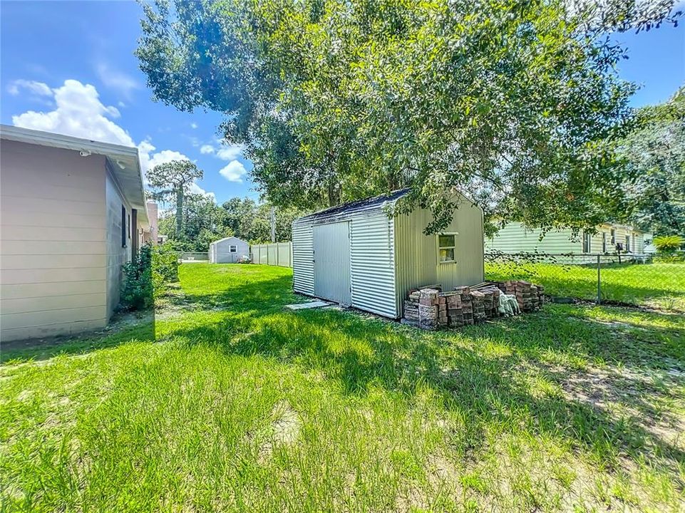 Two storage sheds