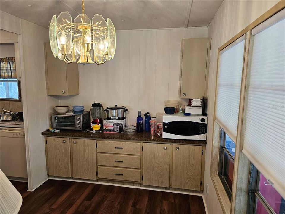 Built-in Hutch in dining room