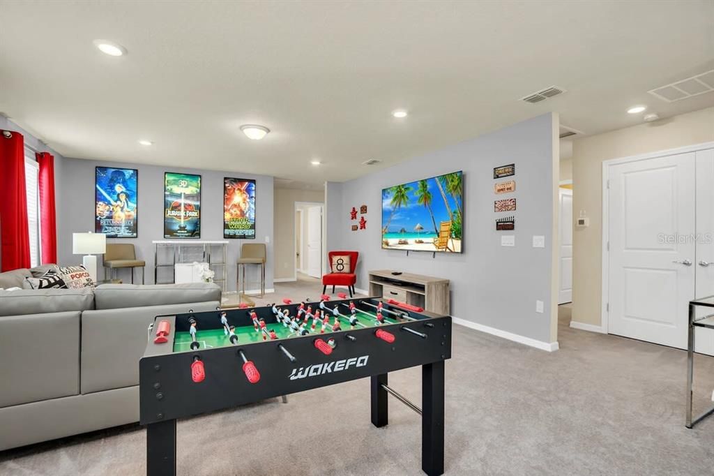 Large Loft/games/media room