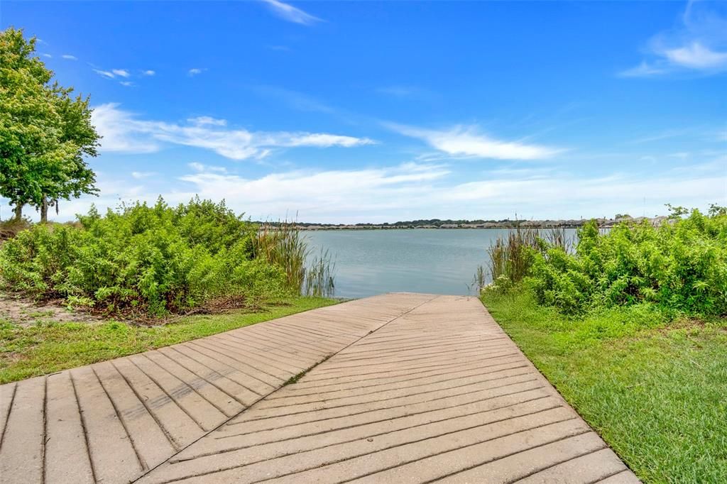 Community boat ramp to Lake Memory