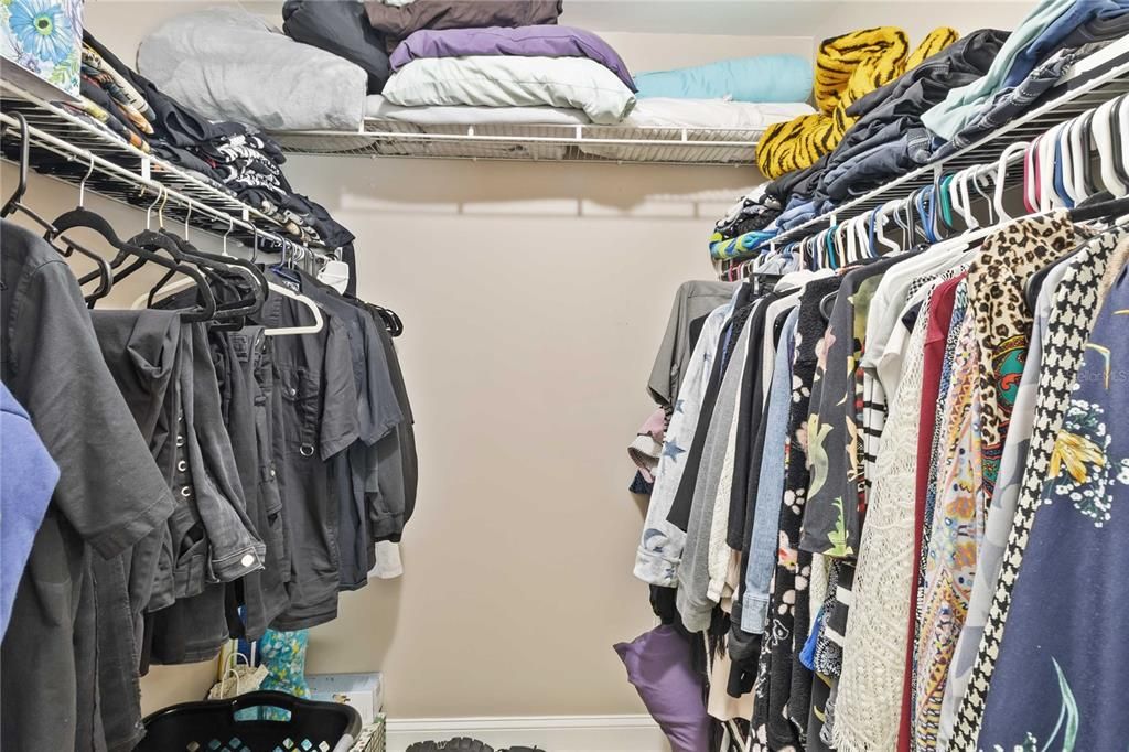 1 of two closets in Primary bedroom