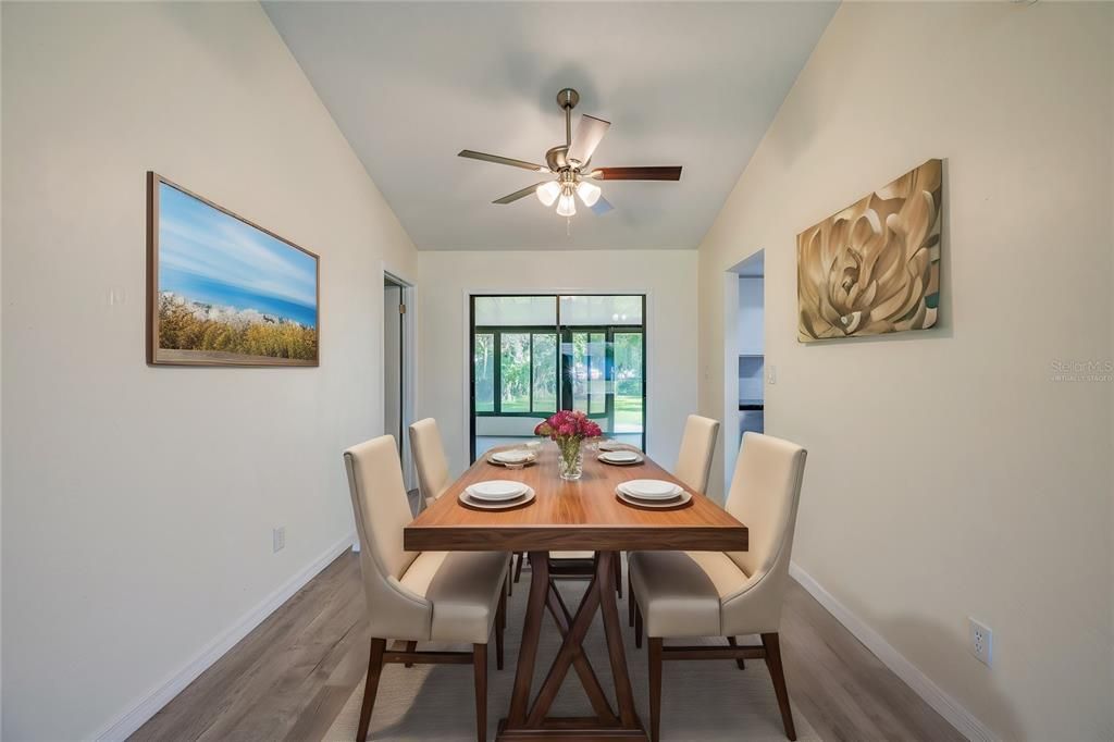 Virtually Staged Dining Room