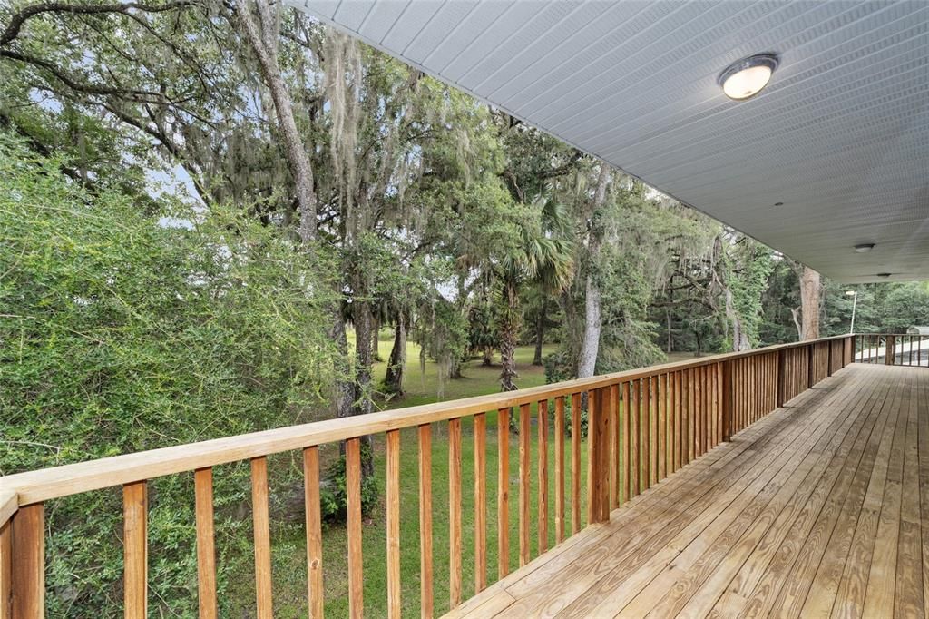 This 55 X 5 balcony overlooks Grassy Lake