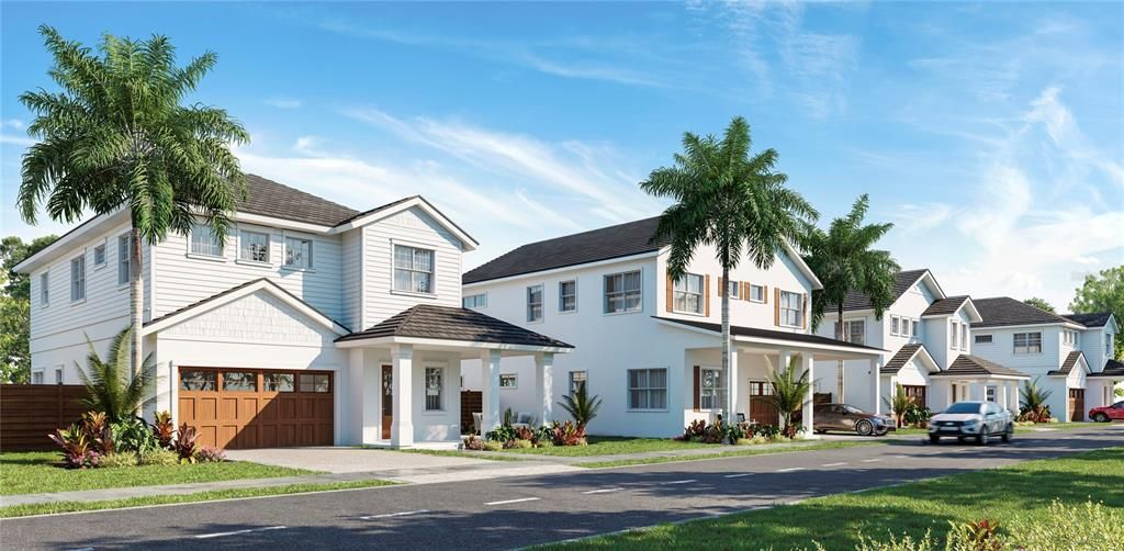 Virtual rendering of the 4 lots