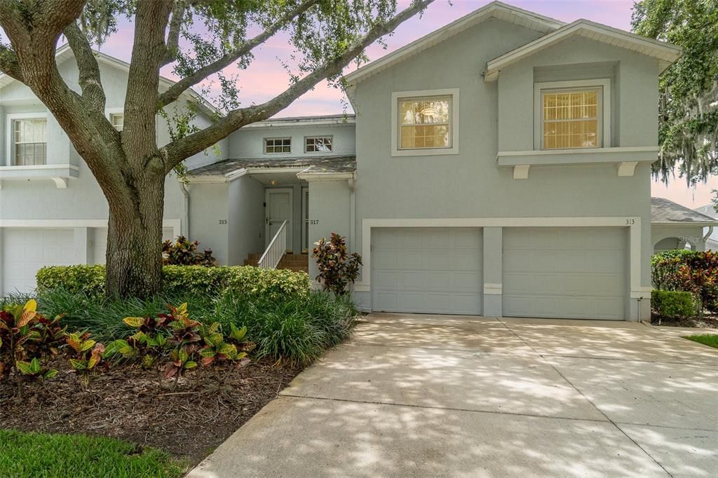 Beautiful mature trees surrounding condo