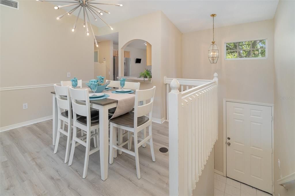 dining room/living area combo