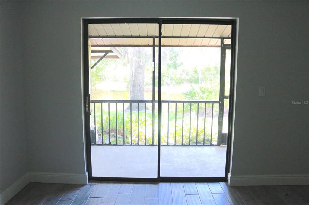 Private screen lanai off the master bedroom