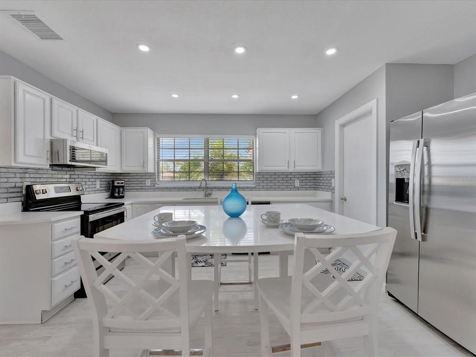 Updated kitchen and island