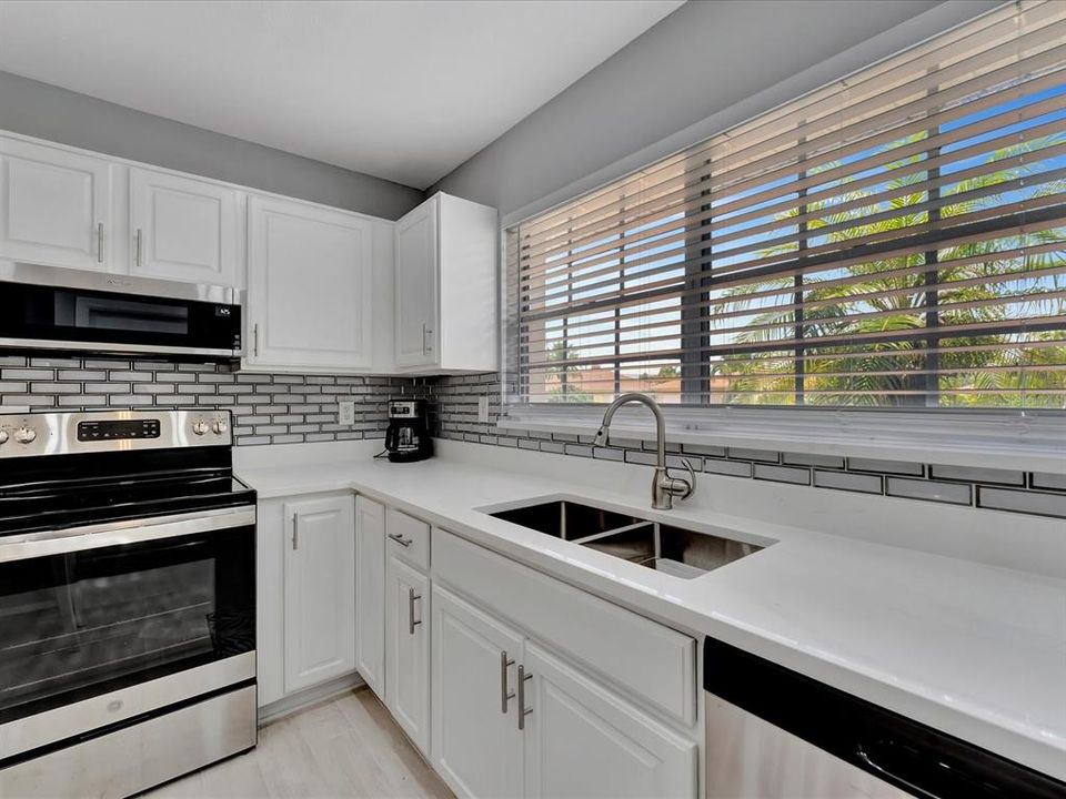 Updated kitchen and island