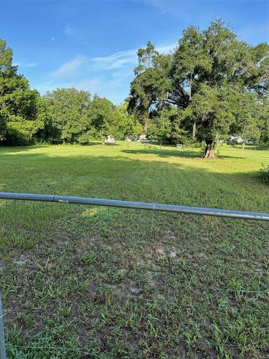 land extends to the second fence