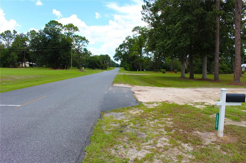 Road View North Facing