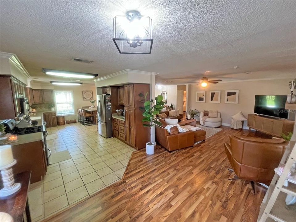 Kitchen and Living Room