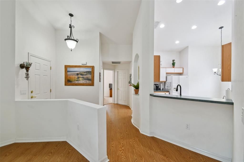 Breakfast bar, Open Foyer with Updated Lighting