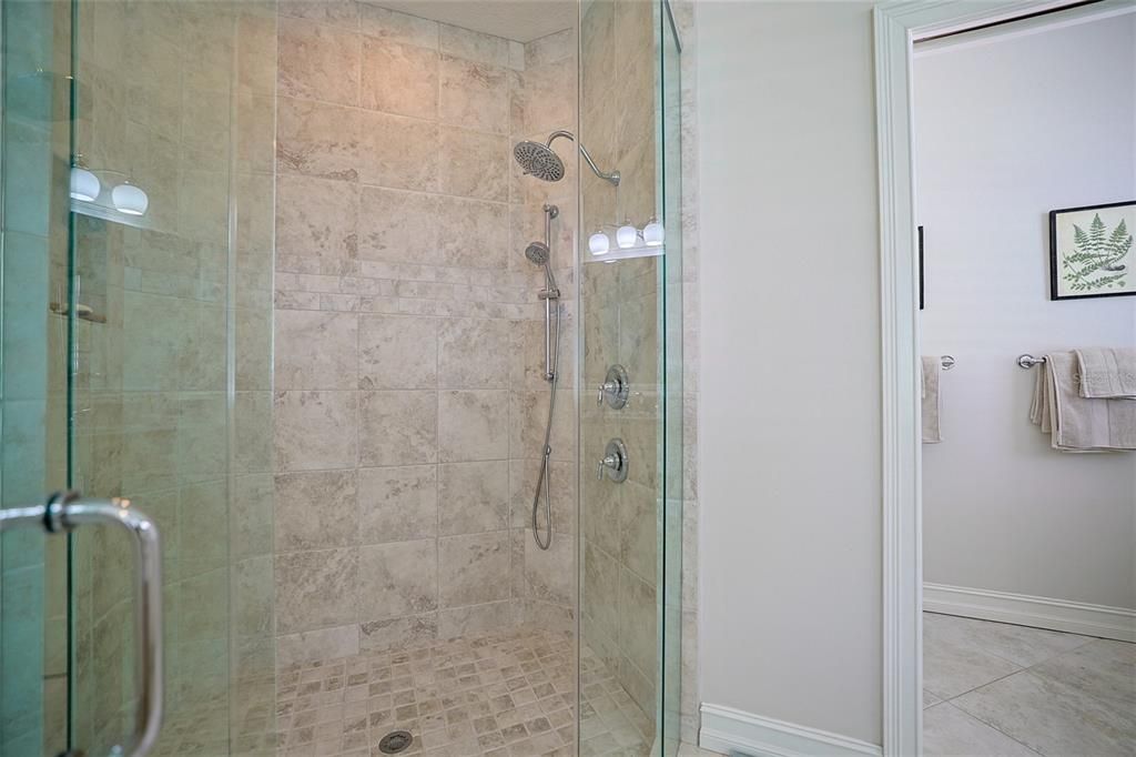 Updated Walk-in Master Shower