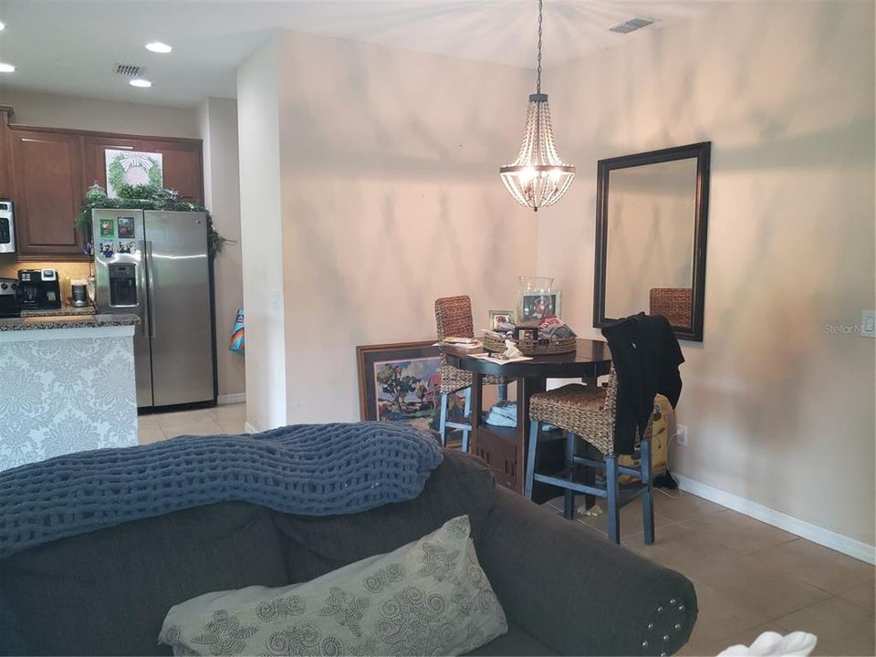 Standing in Livingroom looking toward Dinette and Kitchen