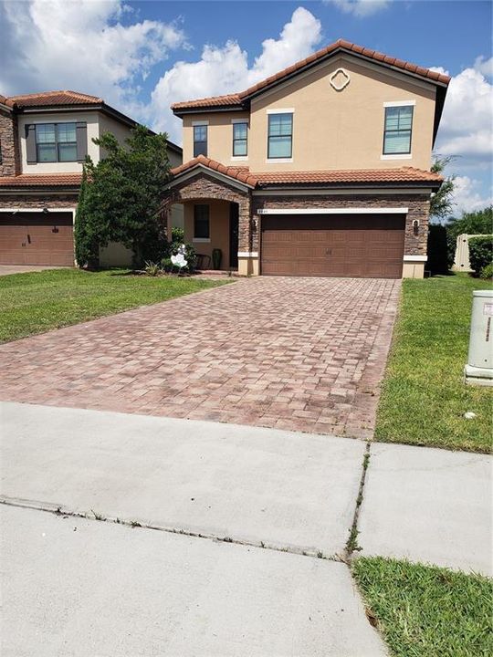 Pavers leading to Garage and Front Porch