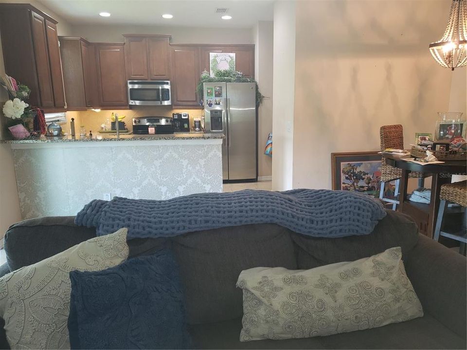 Standing in Livingroom looking toward Kitchen