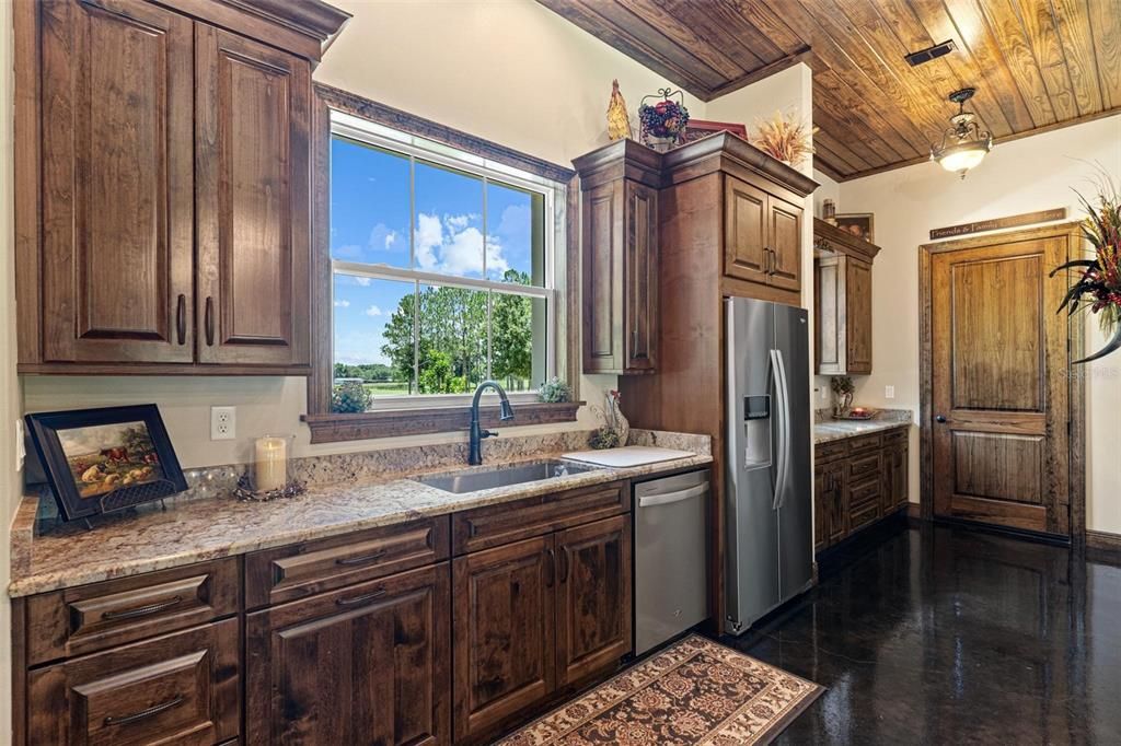 Kitchen with Custom Wood Cabinets