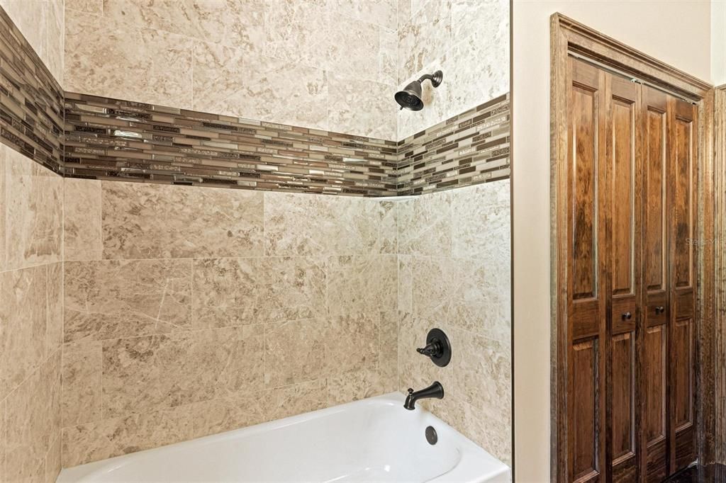 Guest Bathroom with Tub and Shower Combo