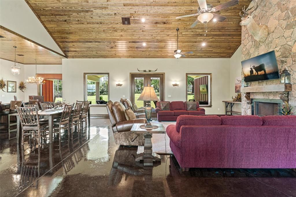 Foyer leading to Living and Dining Area