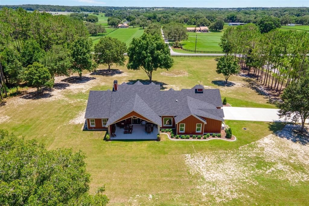 Aerial of Back Exterior