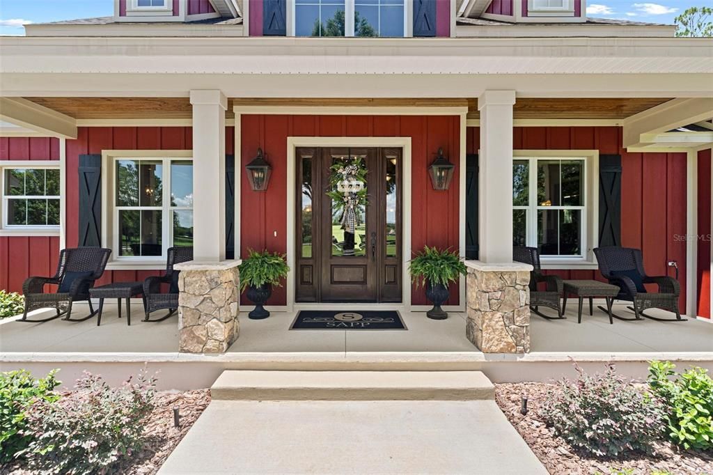 Front Entry and Front Porch Area