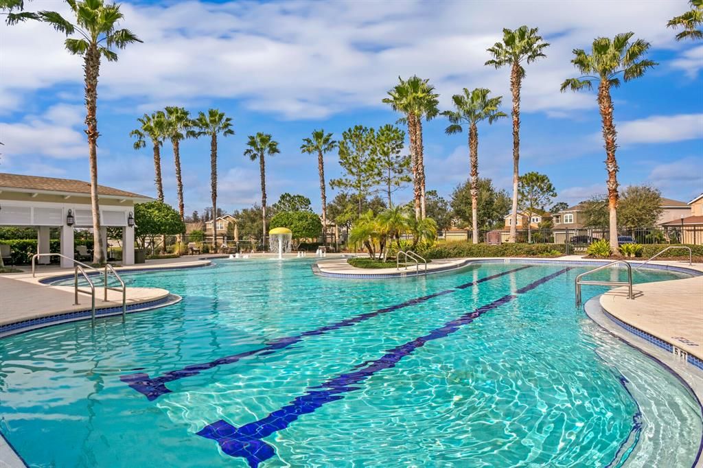 Huge resort pool