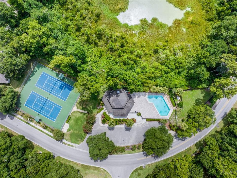 Tennis Courts, Club House, and Pool