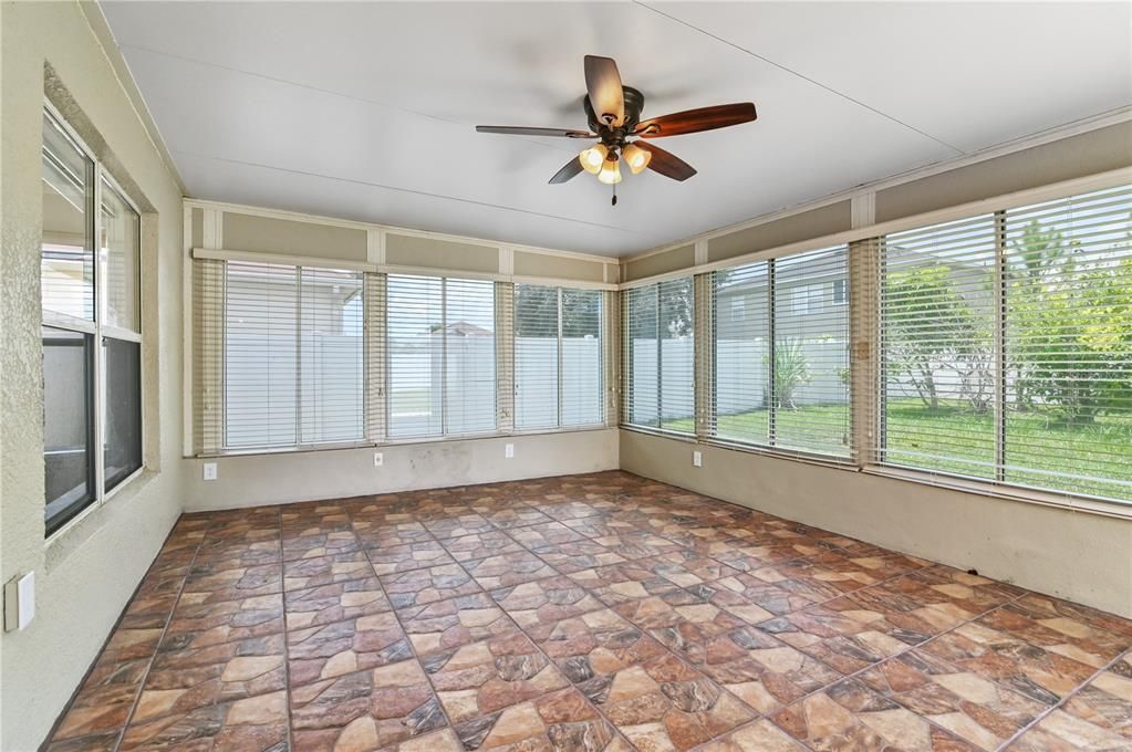 Covered Enclosed Back Porch