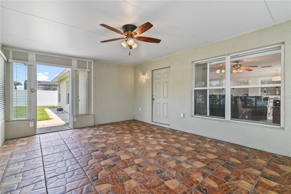 Covered Enclosed Back Porch