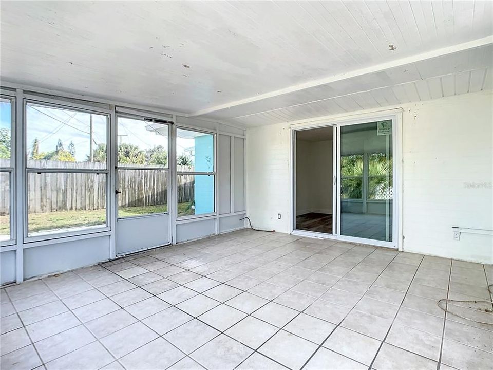 Enclosed Sunroom