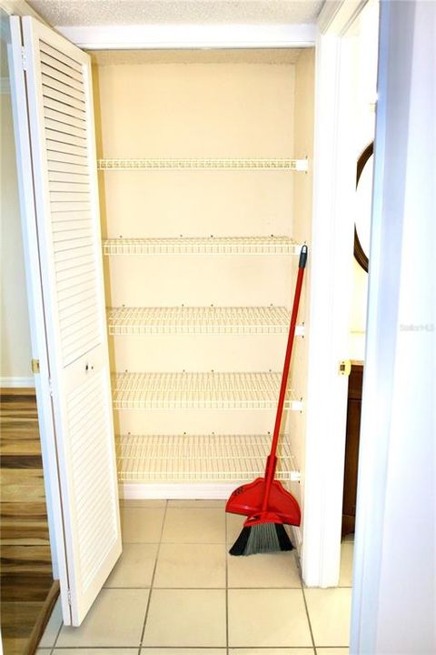 Pantry and Storage at Entryway