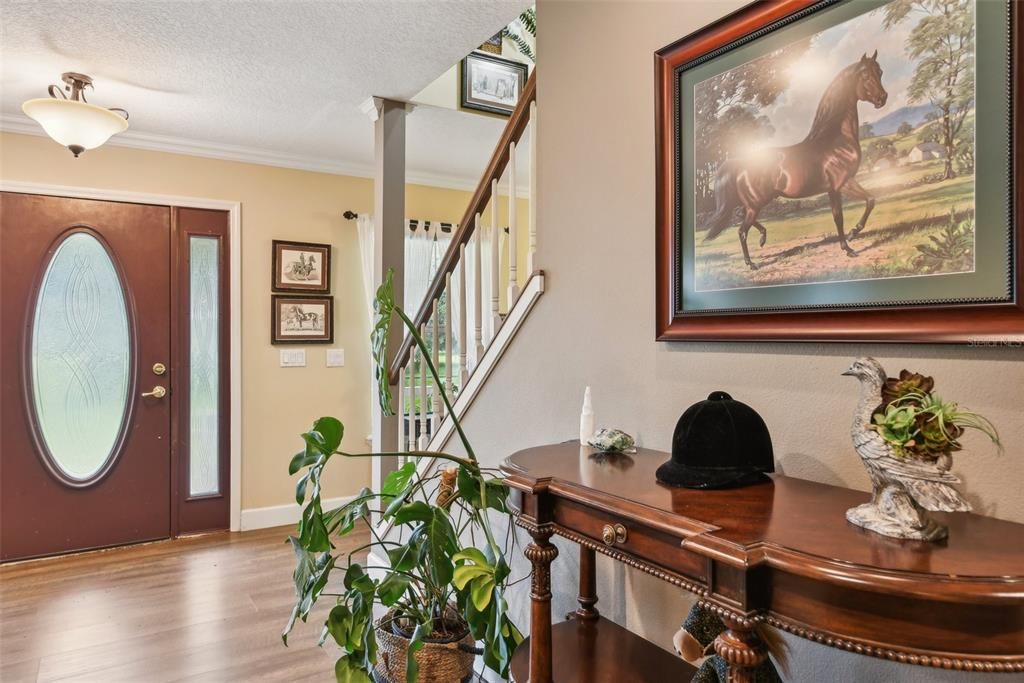 Front door leads into living room