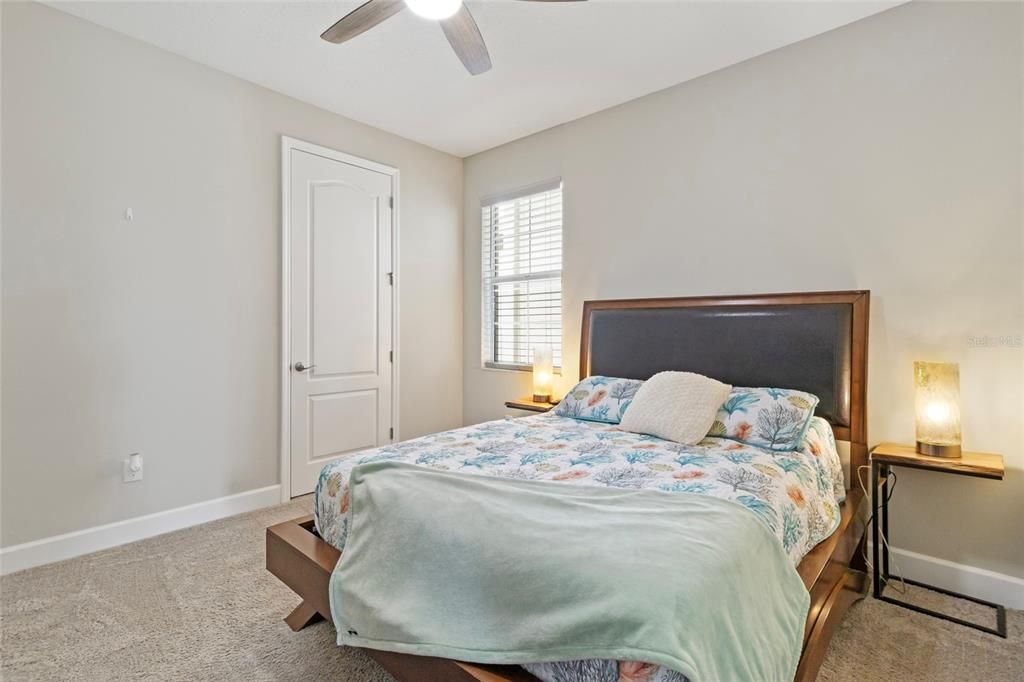 Third bedroom with it's own ensuite and deep walk-in closet.