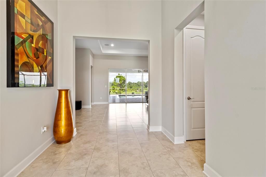 Half Bath to the right and a storage closet both for convenience!