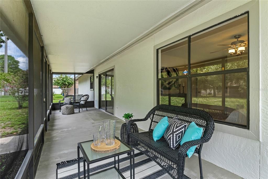 Screened patio