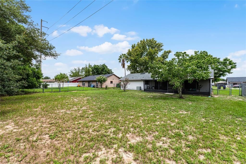 Fenced Backyard