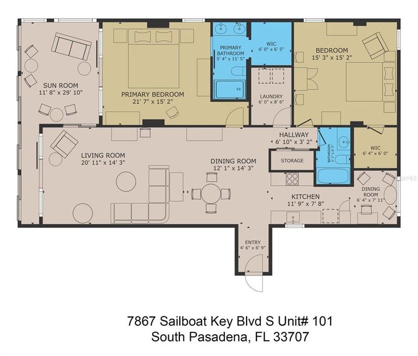 FLOORPLAN OF UNIT.