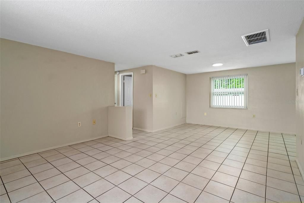 Living room to dining room